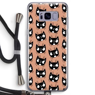 Kat: Samsung Galaxy S8 Transparant Hoesje met koord