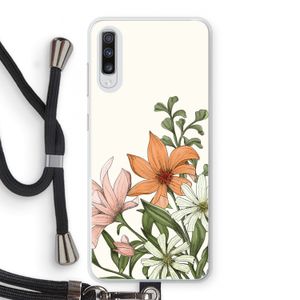 Floral bouquet: Samsung Galaxy A70 Transparant Hoesje met koord