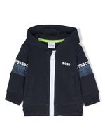 BOSS Kidswear hoodie en coton à logo imprimé - Bleu - thumbnail