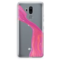 Paarse stroom: LG G7 Thinq Transparant Hoesje