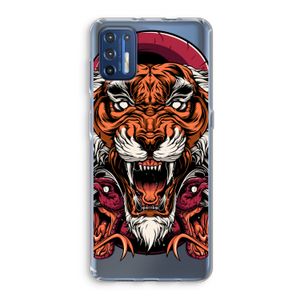 Tiger and Rattlesnakes: Motorola Moto G9 Plus Transparant Hoesje