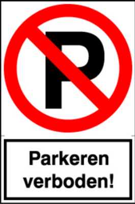 Parkeren verboden Parkeren verboden