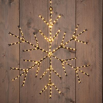 Kerstverlichting figuur sneeuwvlok - D37 cm - 380 led lampjes - warm wit