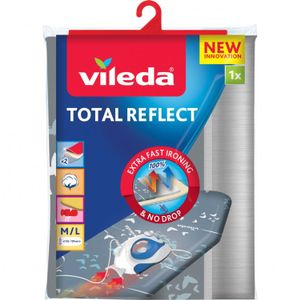 Vileda Total Reflect Strijkplankhoes Blauw, Grijs, Wit
