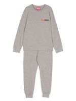 Diesel Kids pyjama à logo imprimé - Gris