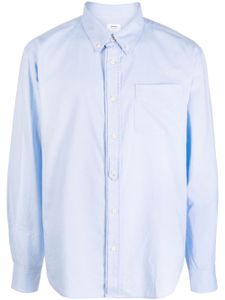 visvim chemise en coton à poche poitrine - Bleu