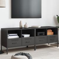 Tv-meubelen 2 st 68x39x50,5 cm staal zwart