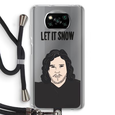 Let It Snow: Xiaomi Poco X3 Pro Transparant Hoesje met koord