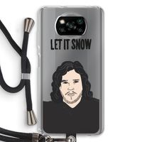 Let It Snow: Xiaomi Poco X3 Pro Transparant Hoesje met koord
