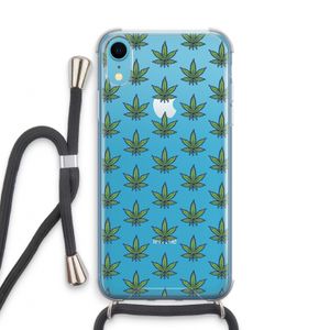 Weed: iPhone XR Transparant Hoesje met koord