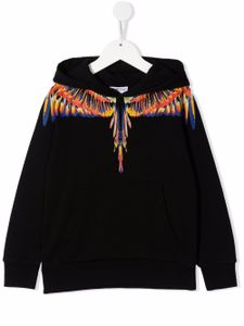 Marcelo Burlon County Of Milan Kids hoodie imprimé Wings à fermeture zippée - Noir