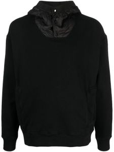 Ten C hoodie en coton à patch logo - Noir