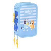 Driedubbele Pennenzak Bluey Let's play Blauw 12,5 x 19,5 x 5,5 cm 37 Onderdelen