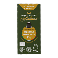 Gran Maestro Italiano Espresso Organica - 20 koffiecups