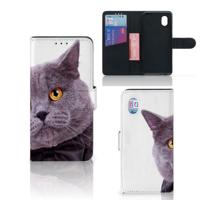Alcatel 1B (2020) | Telefoonhoesje | Met pasjeshouder | Kat