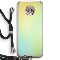Minty mist pastel: Motorola Moto G6 Transparant Hoesje met koord