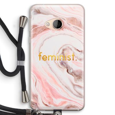 Feminist: HTC U Play Transparant Hoesje met koord