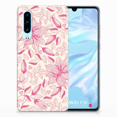 Huawei P30 | TPU Case | Pink Flowers