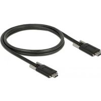 DeLOCK 83720 USB-kabel 1 m USB 3.2 Gen 2 (3.1 Gen 2) USB C Zwart - thumbnail