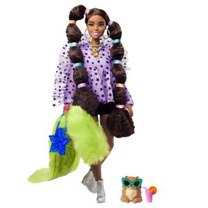 Mattel Extra Doll 7 - Top & Furry Shrug with Pet Pomeranian pop