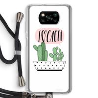 I love cacti: Xiaomi Poco X3 NFC Transparant Hoesje met koord