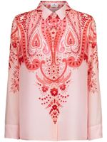 ETRO chemise imprimée en soie - Rouge