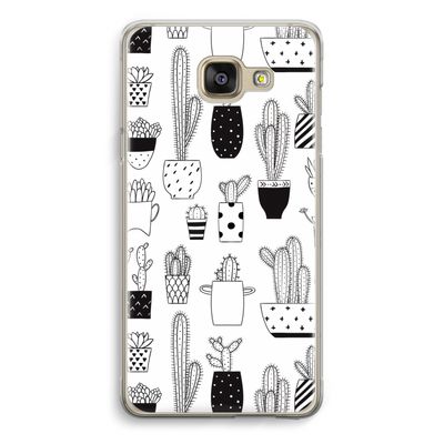Cactusmotief: Samsung Galaxy A5 (2016) Transparant Hoesje