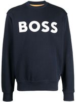 BOSS sweat à logo imprimé - Bleu