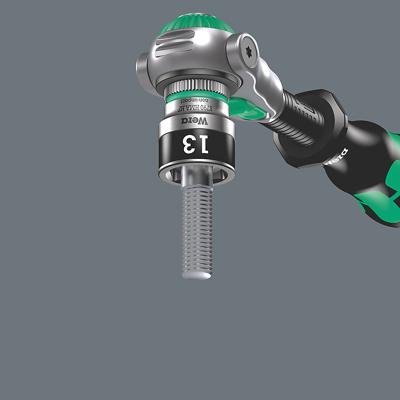 Wera 8790 HMA HF Zyklop Hand- en Machinedop 4mm, met 1/4"-aandrijving, met vasthoudfunctie dopsleutel