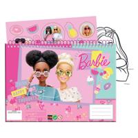 Mattel Tekenblok barbie, 40 vellen incl. stickers