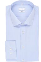 Seidensticker Slim Fit Overhemd blauw/wit, Gestreept