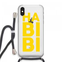 Habibi Majorelle : iPhone XS Max Transparant Hoesje met koord