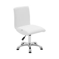 rolkruk met rugleuning - 38 - 52 cm - 150 kg - wit