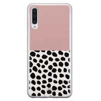 Samsung Galaxy A70 siliconen hoesje - Pink dots