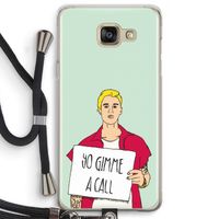 Gimme a call: Samsung Galaxy A5 (2016) Transparant Hoesje met koord