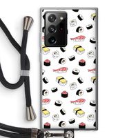 Sushi time: Samsung Galaxy Note 20 Ultra / Note 20 Ultra 5G Transparant Hoesje met koord
