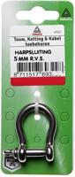 Harpsluiting 5mm rvs - Deltafix