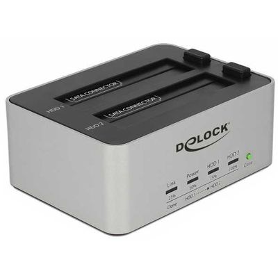 USB 3.0 Dual Dockingstation voor 2x SATA HDD/SSD met clone functie Dockingstation