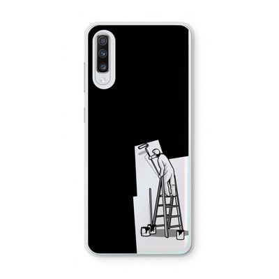 Musketon Painter: Samsung Galaxy A70 Transparant Hoesje
