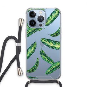Lange bladeren: iPhone 13 Pro Transparant Hoesje met koord