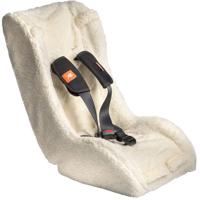 Melia bakfiets inzetstoel - comfortabele peuterstoel voor fietskar - wit, 75x25x15cm, 5-punts gordel