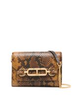 TOM FORD mini sac Whitney à effet peau de serpent - Marron - thumbnail