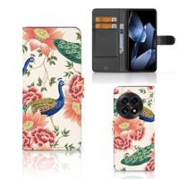 Telefoonhoesje | Met pasjeshouder | voor OnePlus 13 Pink Peacock