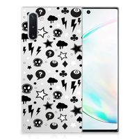 Silicone Back Case Samsung Galaxy Note 10 Silver Punk