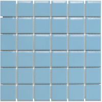 Tegelsample: The Mosaic Factory Barcelona vierkante mozaïek tegels 31x31 blauw