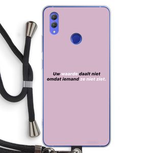 uw waarde daalt niet: Honor Note 10 Transparant Hoesje met koord