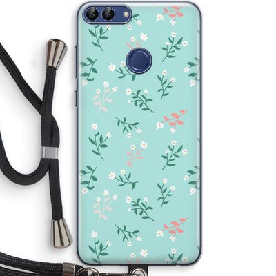 Small white flowers: Huawei P Smart (2018) Transparant Hoesje met koord