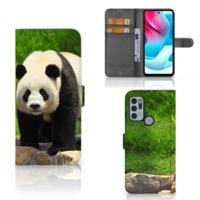 Motorola Moto G60s | Telefoonhoesje | Met pasjeshouder | Panda
