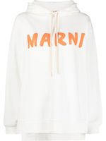 Marni hoodie à logo imprimé - Blanc - thumbnail