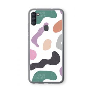 Memphis Shapes: Samsung Galaxy A11 Transparant Hoesje